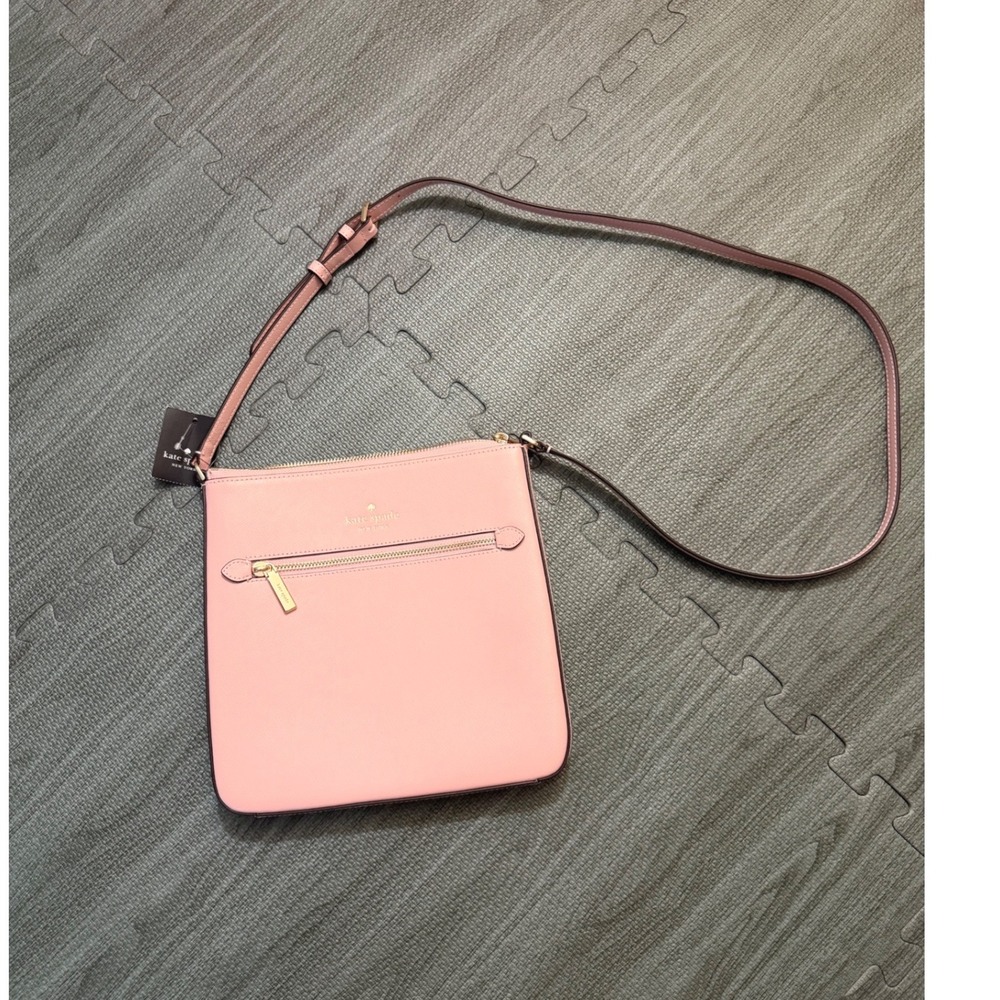 Kate Spade Sadie North South Crossbody Bag‎ Tutu Pink Saffiano Leather NEW